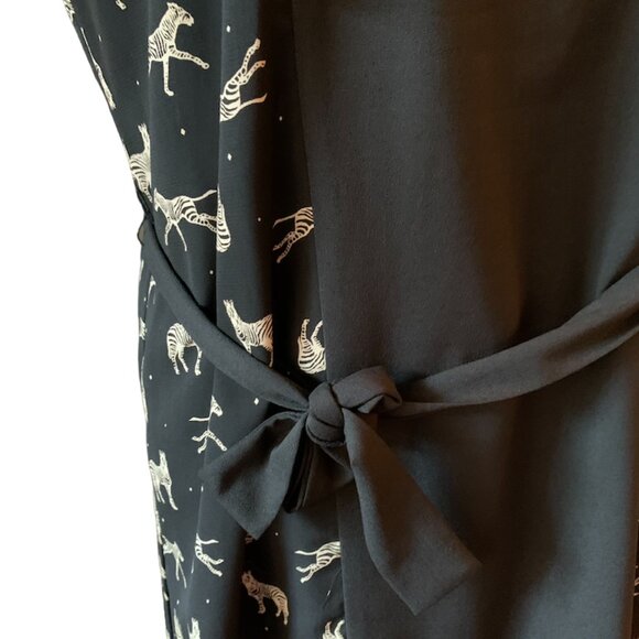 COKLUCH - Zebra sleeveless Dress - black and white - large - Picture 7 of 11